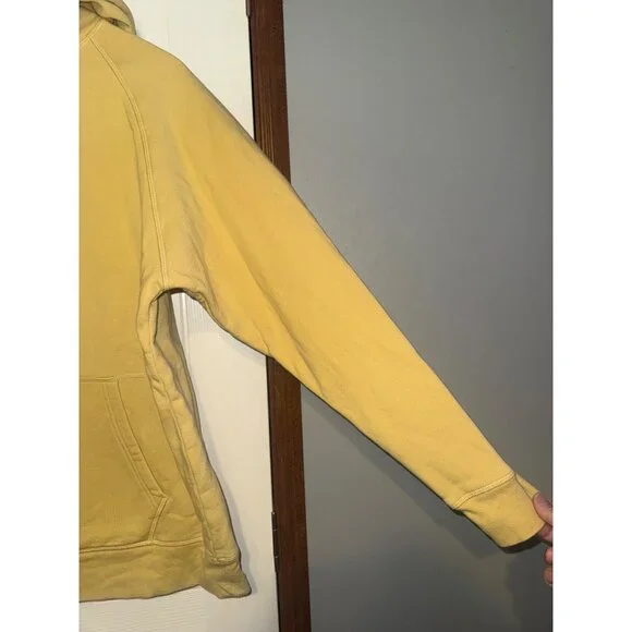 Girlfriend Collective Yellow 50/50 Hoodie Size 5 - Picture 4 of 11